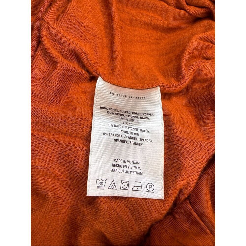 Maeve for Anthropologie Women’s XS Enchantment Jumpsuit Burnt Orange Wide Leg - Picture 8 of 8